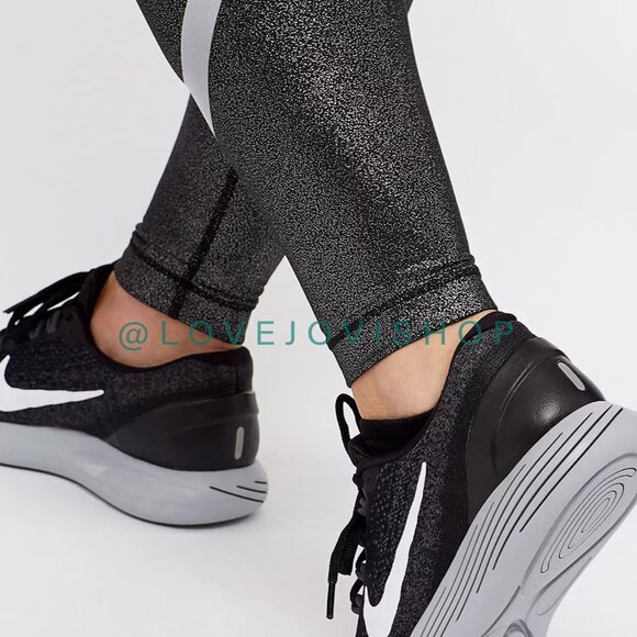 Athleisure | Nike Pro DriFit Cool Tights Metallic Black Sparkle | Activewear | L - Picture 3 of 16